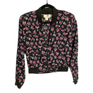 COTTON TREE floral jacket vintage size medium